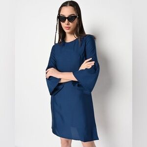 Bell sleeve punk dress